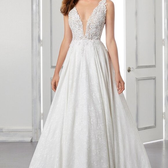 Size 16- Morilee Ivory Wedding Dress - Picture 3 of 5